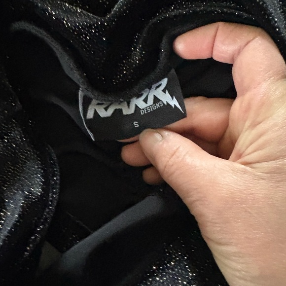 Black Glitter Pole Wear Set - Picture 3 of 3